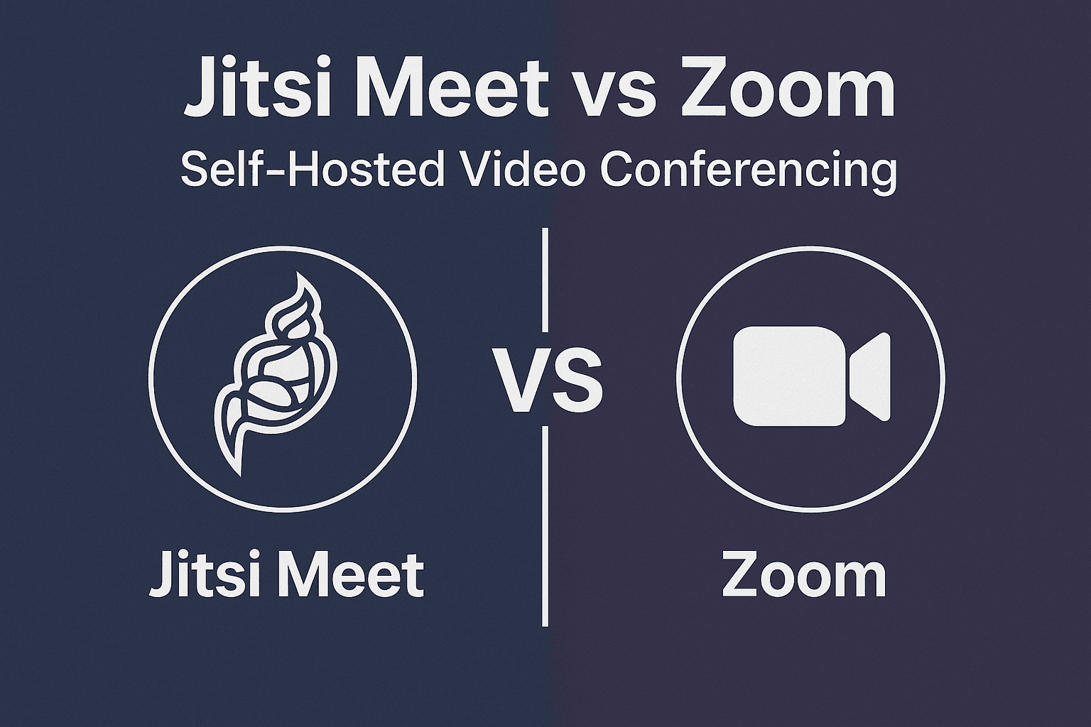 Jitsi Meet vs Zoom Self-Hosted Video Conferencing