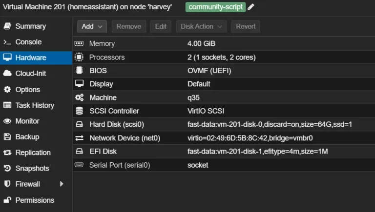 USB passthrough Proxmox home assistant
