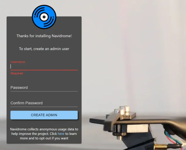navidrome docker proxmox