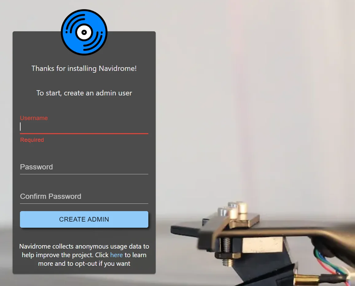 navidrome docker proxmox