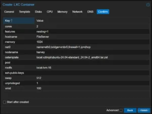 Proxmox ZFS file server